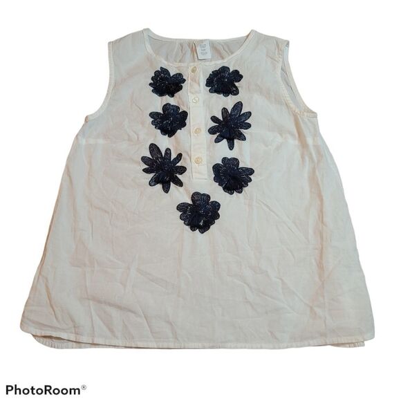CrewCuts tank top with embellished flowers, 12 - Picture 1 of 4